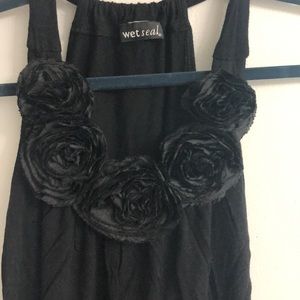 Black fancy tank top